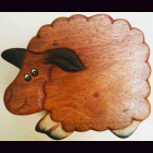 Kinderhocker SCHAF KONTUR natur