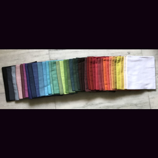Schal-Set COTTON uni 55 x 165 cm mit 40 verschiedenen Farben