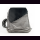 Rucksack / Handtasche CANVAS & LEDER schwarz-wei&szlig; gestreift