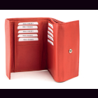 Geldb&ouml;rse aus Leder (rot)