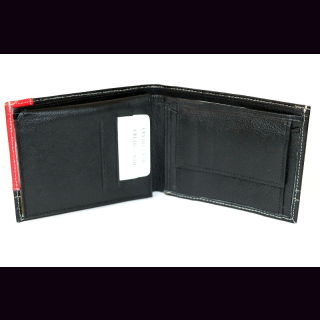 Geldbörse aus Leder (schwarz)