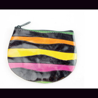 sCHL&Uuml;SSELTASCHERL BUNTES ZEBRA 12,5x9,5