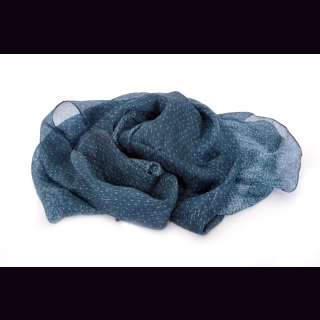 Schal aus Seide (blau)