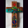 Kreuz M FREUNDSCHAFT mit Sonne und Erdkugel  ca. 15 x10 cm