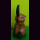 Hase 5" hockend Chancha-Holz mit links gedrehtem Kopf