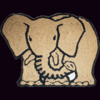 KOKOSmatte ELEFANT Kontur