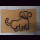 KOKOSmatte HUND mit rotem Halsband