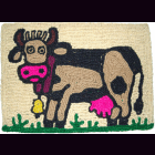 KOKOSmatte KUH auf der Wiese