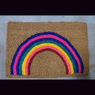 KOKOSmatte REGENBOGEN 63 x 42 x 2 cm