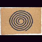 KOKOSmatte SPIRALE schwarz 58 x 38 x 2 cm