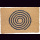KOKOSmatte SPIRALE schwarz 58 x 38 x 2 cm