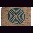 KOKOSmatte SPIRALE gr&uuml;n 58 x 38 x 2 cm
