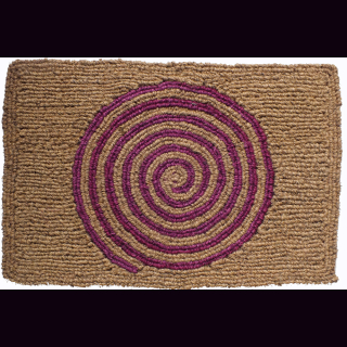 KOKOSmatte SPIRALE rot 58 x 38 x 2 cm