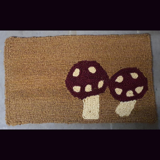 KOKOSmatte SCHWAMMERL FLIEGENPILZE GL&Uuml;CKSPILZE 72 x 42 cm