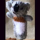 KOALAbär  - Fingerpuppe handgestrickt aus Wolle