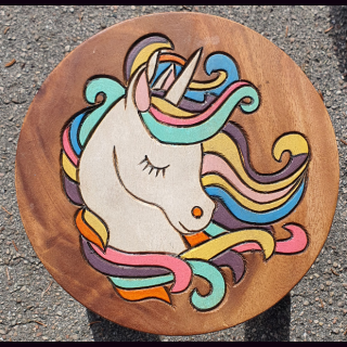 Kinderhocker EINHORN Kopf