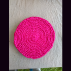 KOKOSmatte  RUND D45 cm Untersetzer pink