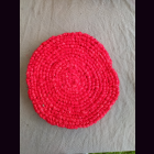 KOKOSmatte  RUND D45 cm Untersetzer orange