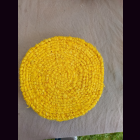 KOKOSmatte  RUND D45 cm Untersetzer gelb