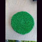 KOKOSmatte  RUND D45 cm Untersetzer gr&uuml;n