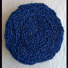 KOKOSmatte  RUND D45 cm Untersetzer dunkelblau