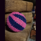 Jonglierball geh&auml;kelt D 7 cm