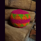 Jonglierball geh&auml;kelt D 7 cm