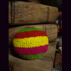 Jonglierball geh&auml;kelt D 7 cm