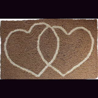 KOKOSmatte verbundene Herzen