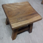 Kinderhocker neutral quadratisch - mit glatter...