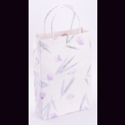 Saa-Papier-Tasche GR.09 wei&szlig; mit roten Bl&uuml;ten...