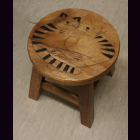 Kinderhocker KATZEn 2 Tigerkatzen ruhend