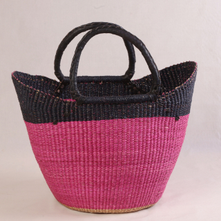 Korb BOLGATANGA Hoch 45 &ndash; ca. H 27 cm, L 45 cm, &Oslash; 24 cm