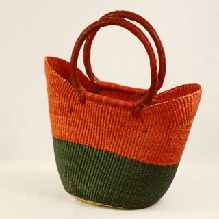 Korb BOLGATANGA Hoch 67 &ndash; ca. H 27 cm, L 45 cm, &Oslash; 24 cm