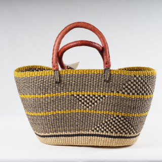 Korb BOLGATANGA Oval 02 &ndash; ca. H 30 cm, L 53 cm, &Oslash; 23 cm