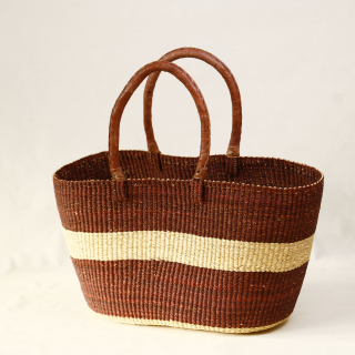 Korb BOLGATANGA Oval 17 &ndash; ca. H 30 cm, L 53 cm, &Oslash; 23 cm