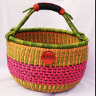 Korb BOLGATANGA Rund 34 &ndash; ca. H 24 cm, &Oslash; 33 cm