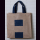 Einkaufstasche Jute natur-dunkelblau - JUTESHOPPER S