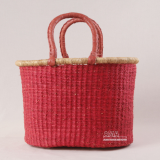 Korb Oval, dicker Rand 08 &ndash; ca. H 29 cm, L 46 cm, &Oslash; 24 cm
