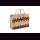 Palmblatt DOUM Tasche City violett-orange Gr.2 &ndash; ca. L 40 cm, B 15 cm, H 24/30 (43) cm