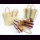 Palmblatt DOUM Tasche Zebra konisch, kurzer Henkel Gr.2 &ndash; ca. L 46 cm, B 23 cm, H 32 cm