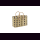Palmblatt DOUM Tasche kariert Gr.1, blau &ndash; ca. L 40 cm, B 15 cm, H 28 cm