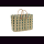 Palmblatt DOUM Tasche kariert Gr.2, gr&uuml;n &ndash; ca. L 48 cm, B 18 cm, H 32 cm