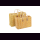 Palmblatt DOUM Tasche liniert Gr.1, orange &ndash; ca. L 40 cm, B 15 cm, H 28 cm