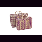 Palmblatt DOUM Tasche liniert Gr.1, violett &ndash; ca. L...
