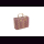 Palmblatt DOUM Tasche liniert Gr.1, violett &ndash; ca. L 40 cm, B 15 cm, H 28 cm