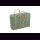Palmblatt DOUM Tasche liniert Gr.2, gr&uuml;n &ndash; ca. L 48 cm, B 18 cm, H 32 cm