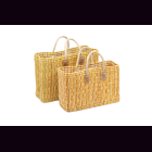 Palmblatt DOUM Tasche liniert Gr.2, orange &ndash; ca. L...