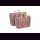 Palmblatt DOUM Tasche liniert Gr.2, violett &ndash; ca. L 48 cm, B 18 cm, H 32 cm