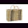 Palmblatt DOUM Tasche natur-blau Gr.2 &ndash; ca. L 48 cm, B 18 cm, H 32 cm